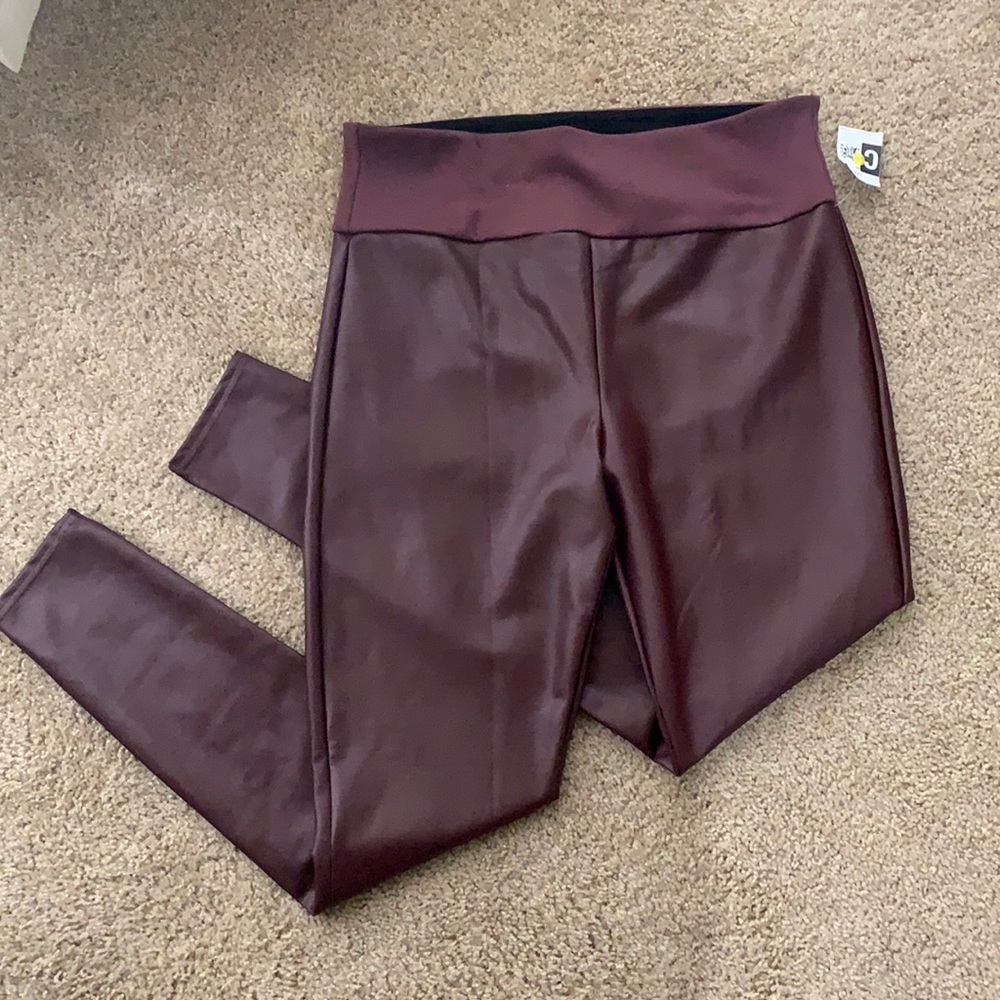 Assets faux leather leggings